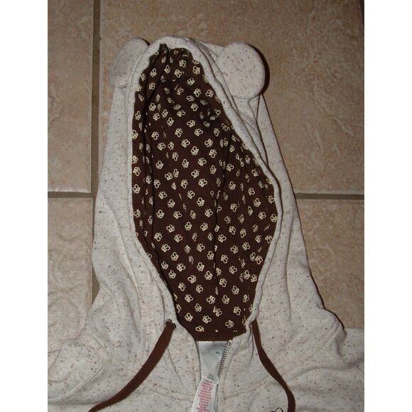 Speckled Brown Plus Sz 4XL Full Zip WINNIE THE POOH Hooded Jacket DISNEY STORE - Picture 2 of 3